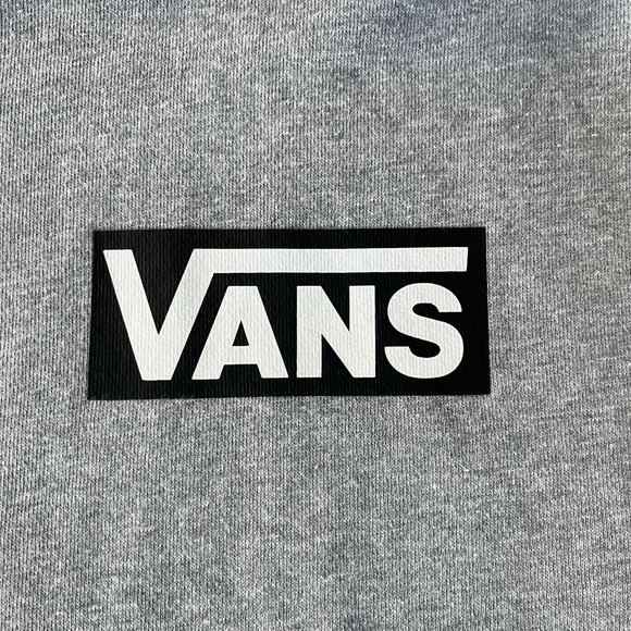 Vans Hoodie Mens XXL Gray Versa Fleece Long Sleeves Pocket Sweatshirt Skater - Picture 6 of 14